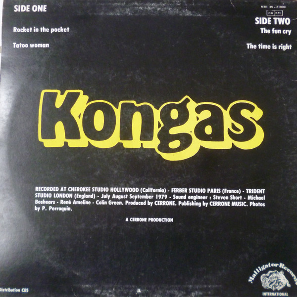 Kongas - Kongas | Malligator Records International (MRI 40-21000)