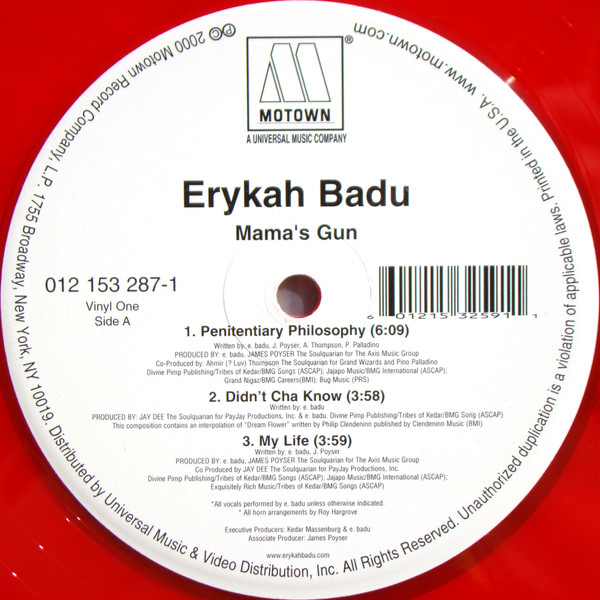 Erykah Badu - Mama's Gun | Motown (012 153 259-1) - 2