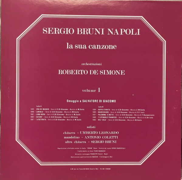 Sergio Bruni - Sergio Bruni Napoli LA sua canzone | GM Italy (3302) - 4