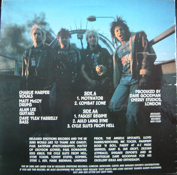 UK Subs - Motivator | Released Emotions Records (REM Four) - 2