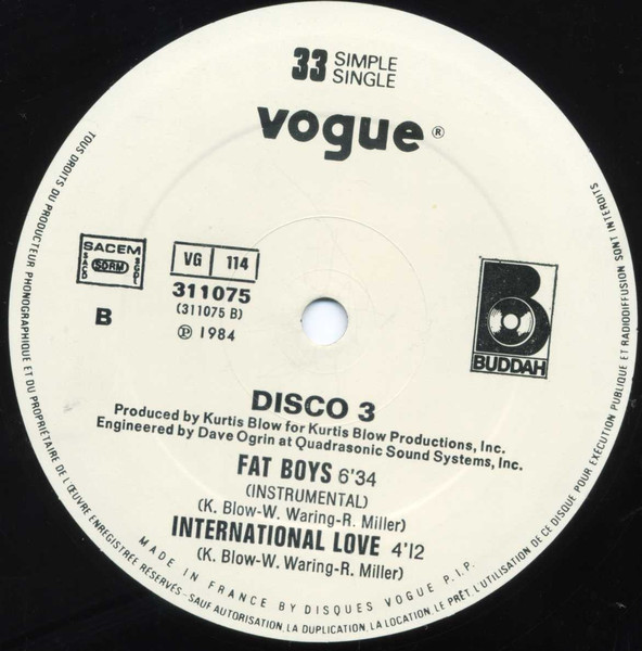 Disco 3 - Fat Boys | Buddah Records (311075) - 4