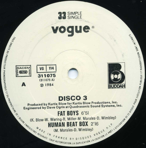 Disco 3 - Fat Boys | Buddah Records (311075) - 3