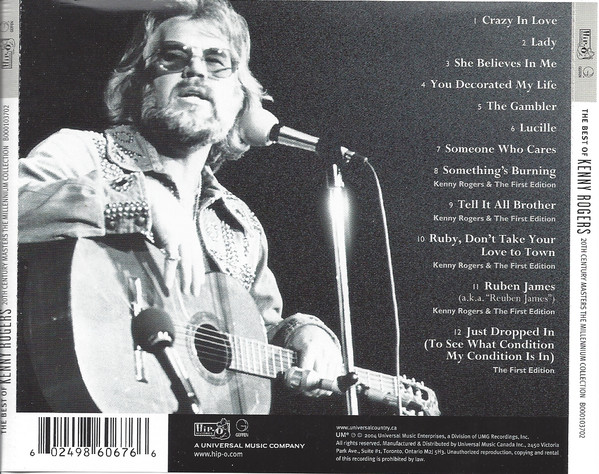 Kenny Rogers - The Best Of Kenny Rogers | Hip-O Records (B000103702) - 2