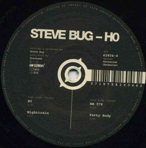 Steve Bug - H0 | Raw Elements (Raw 604) - 2