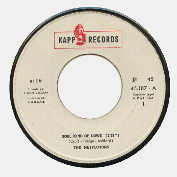 The Hesitations - Soul Kind Of Love / Wait A Minute | Kapp Records (45.187) - 2