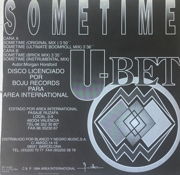 U-Bet - Sometime | Area International (AI-001) - 2 U-Bet - Sometime | Area International (AI-001) - 2