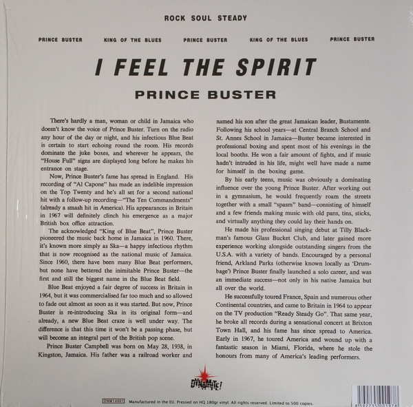Prince Buster - I Feel The Spirit | Dynamite! (DNM14001) - 2 Prince Buster - I Feel The Spirit | Dynamite! (DNM14001) - 2