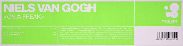 Niels Van Gogh - On A Freak | Kosmo Records (KOS 2049) - 2
