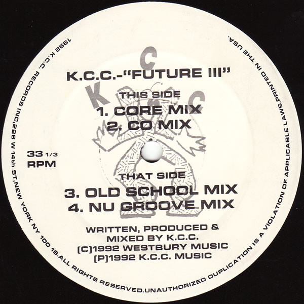 KCC - Future III | K.C.C. Records (KCC 001) - main KCC - Future III | K.C.C. Records (KCC 001) - main