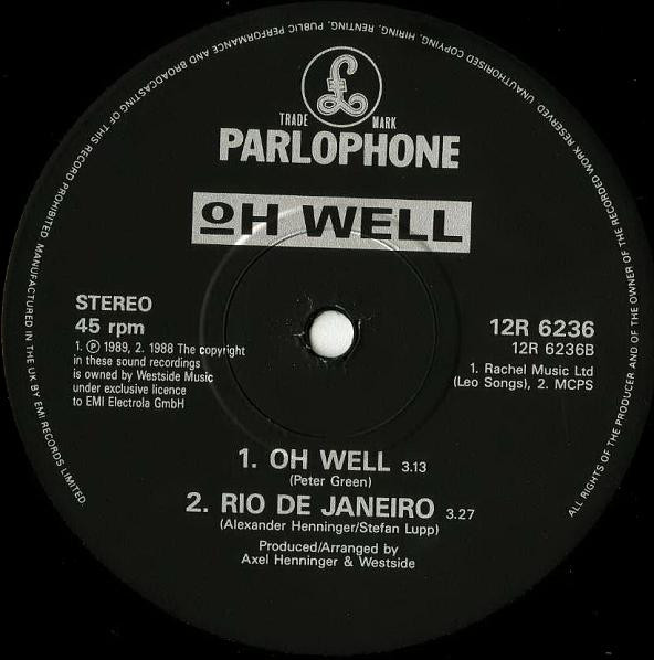 Oh Well - Oh Well (Remix) | Parlophone (12R 6236) - 4
