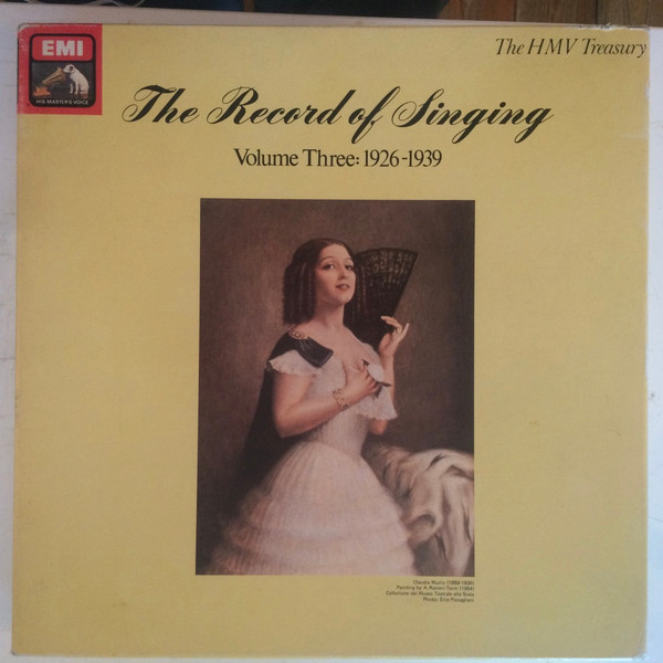 Various - The Record Of Singing Volume Three: 1926-1939 | His Master's Voice (EX-2901693)