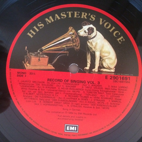 Various - The Record Of Singing Volume Three: 1926-1939 | His Master's Voice (EX-2901693) - 4
