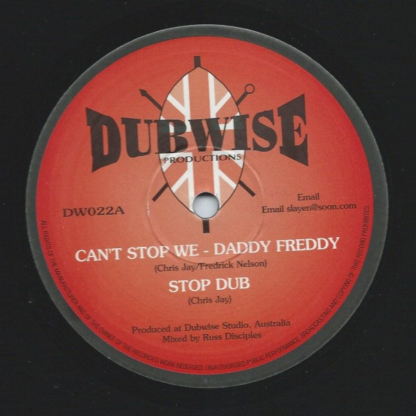 Daddy Freddy / Judy Green - Can't Stop We / The Mirror | Dubwise Productions (DW022) - main