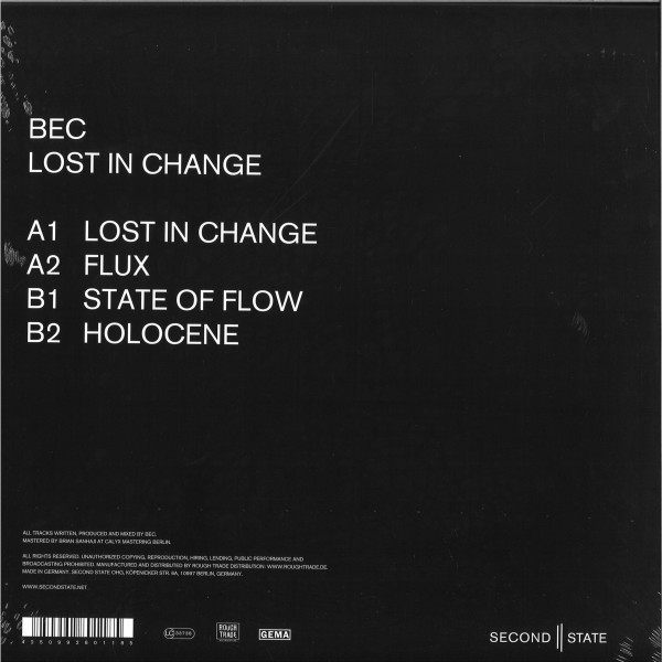 Bec - Lost In Change | Second State (SNDST069) - 2