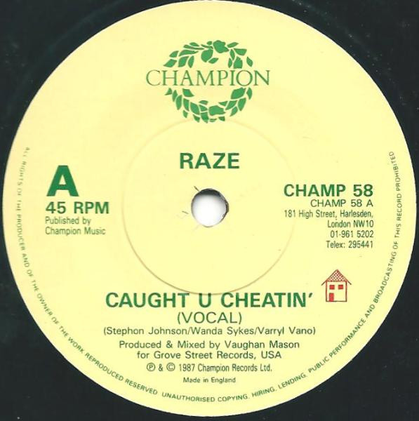 Raze - Caught U Cheatin' | Champion (CHAMP 58) - 3