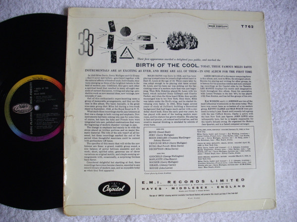 Miles Davis - Birth Of The Cool | Capitol Records (T762) - 2