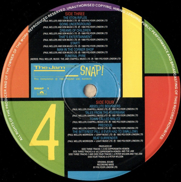 The Jam - Snap! | Polydor (SNAP 1) - 9 The Jam - Snap! | Polydor (SNAP 1) - 9