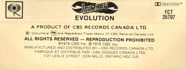 Journey - Evolution | Columbia (FCT 35797) Journey - Evolution | Columbia (FCT 35797)