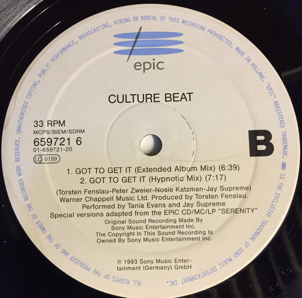 Culture Beat - Got To Get It | Epic (659721 6) - 4