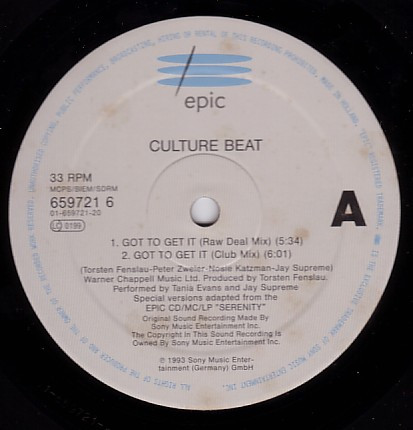 Culture Beat - Got To Get It | Epic (659721 6) - 3