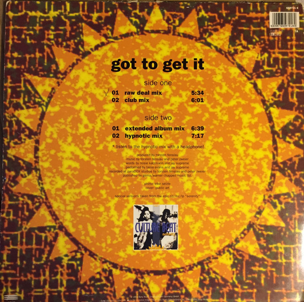 Culture Beat - Got To Get It | Epic (659721 6) - 2