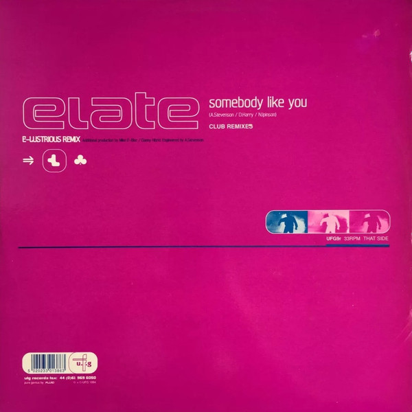 Elate - Somebody Like You (Club Remixes) | U.F.G (UFG 09r) - main