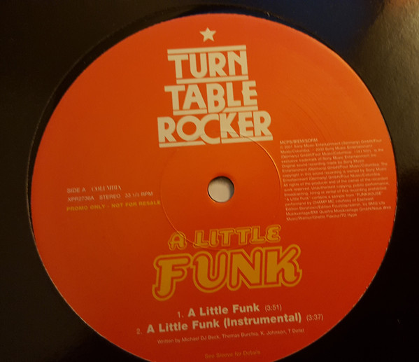 Turntablerocker - A Little Funk | Columbia (XPR2736) - main