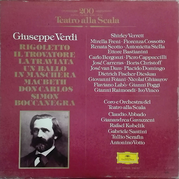Giuseppe Verdi - 200 Jahre•Years•Ans•Anni Teatro Alla Scala | Deutsche Grammophon (2740 197) - 2