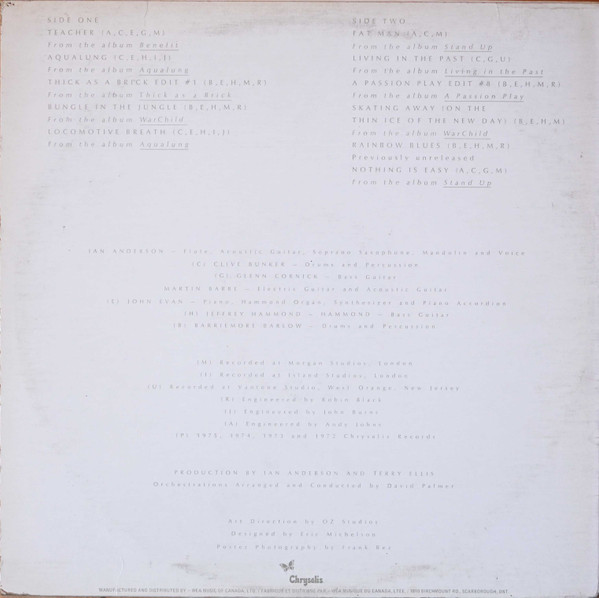 Jethro Tull - M.U. - The Best Of Jethro Tull | Chrysalis (CHR 1078) - 2 Jethro Tull - M.U. - The Best Of Jethro Tull | Chrysalis (CHR 1078) - 2