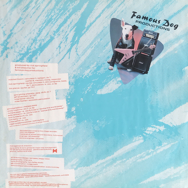 Rick Springfield - Tao | RCA (PL 85370) - 6