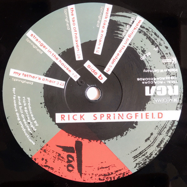 Rick Springfield - Tao | RCA (PL 85370) - 4