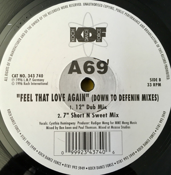 A69 - Feel That Love Again | Koch Dance Force (KDF) (343 740) - 2 A69 - Feel That Love Again | Koch Dance Force (KDF) (343 740) - 2