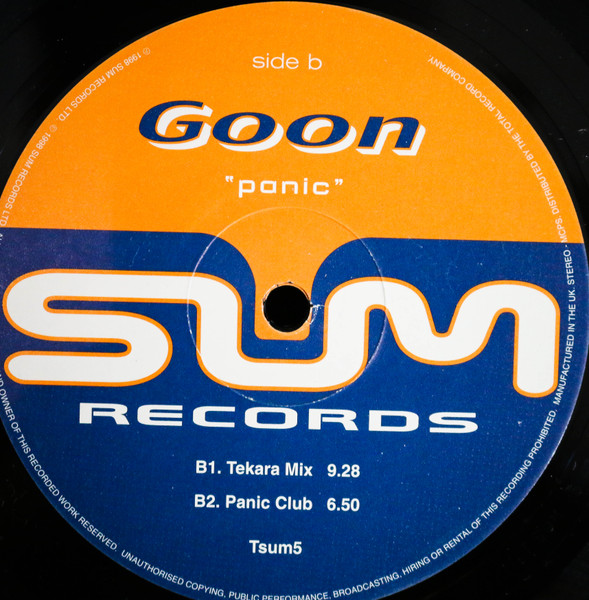Goon - Panic | Sum Records (TSUM5) - 4