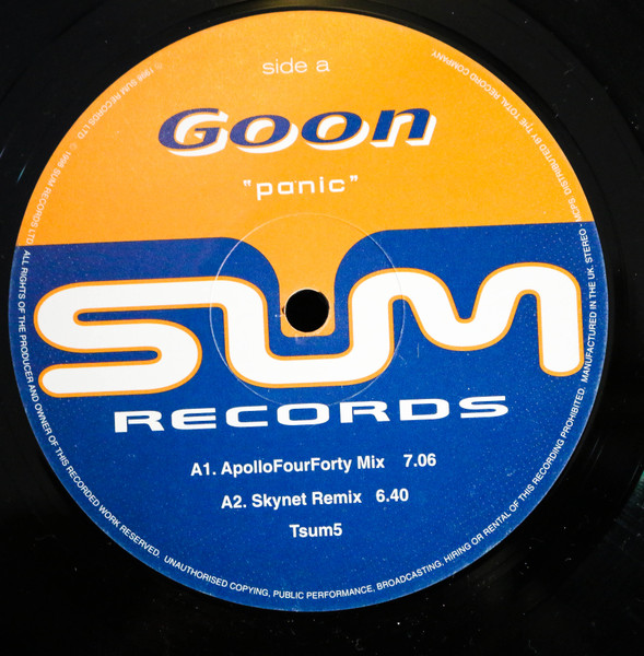 Goon - Panic | Sum Records (TSUM5) - 3