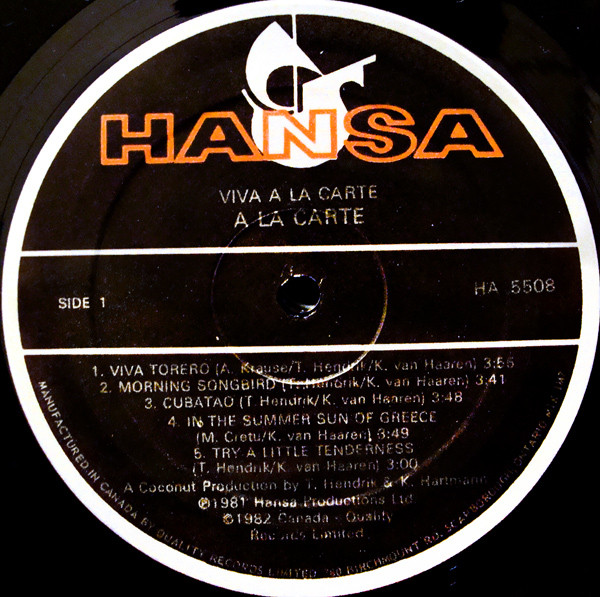 À La Carte - Viva À La Carte | Hansa (HA 5508) - 3