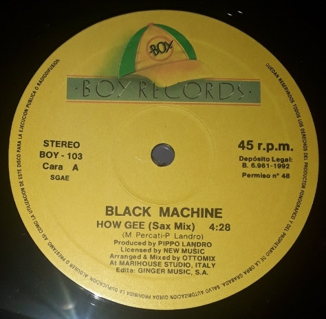 Black Machine - How Gee! | Boy Records (BOY-103) - 3
