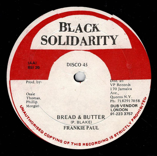 Gregory Peck / Frankie Paul - Stud 100 / Bread & Butter | Black Solidarity (BSI 20) - 2 Gregory Peck / Frankie Paul - Stud 100 / Bread & Butter | Black Solidarity (BSI 20) - 2