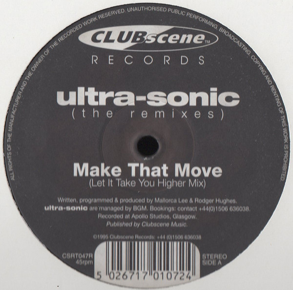 Ultra-Sonic - The Remixes | Clubscene Records (CSRT047R) Ultra-Sonic - The Remixes | Clubscene Records (CSRT047R)