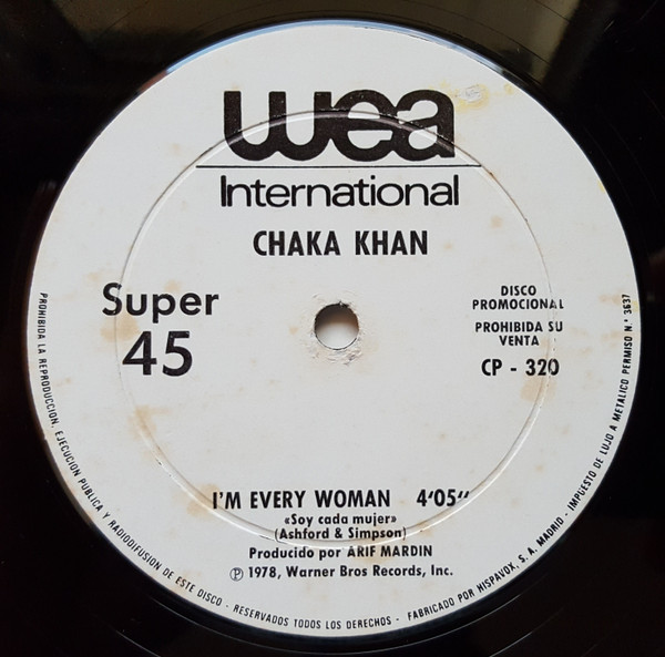 Chaka Khan / Leif Garrett - I'm Every Woman / I Was Made For Dancing | Wea International (CP-320) - main Chaka Khan / Leif Garrett - I'm Every Woman / I Was Made For Dancing | Wea International (CP-320) - main