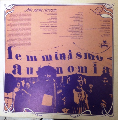 Antonietta Laterza , Nadia Gabi - Alle Sorelle Ritrovate | Cramps Records (CRSLP 5201) - 2
