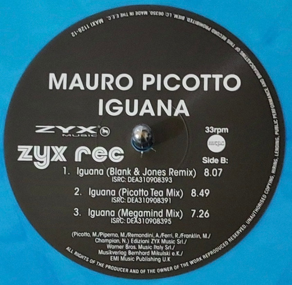 Mauro Picotto - Iguana | ZYX Music (MAXI 1128-12) - 4