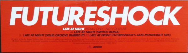Futureshock - Late At Night | Parlophone (12RDJX 6617) - 2