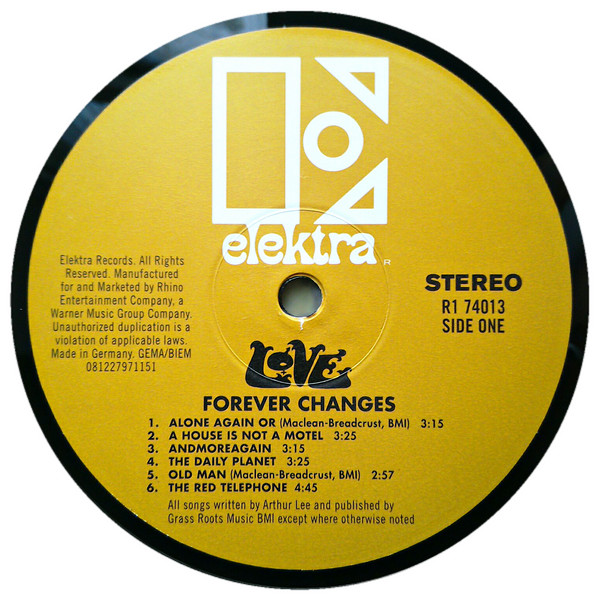 Love - Forever Changes | Elektra (R1 74013)