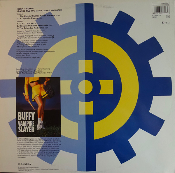 C + C Music Factory Featuring Q-Unique And Deborah Cooper - Keep It Comin' (Dance Till You Can't Dance No More!) | Columbia (658430 6) - 4