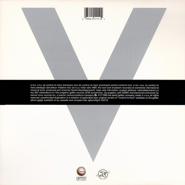 Nitzer Ebb - Control Im Here Edition Number One (Command Control Confront) | Geffen Records (0-21111) - 2