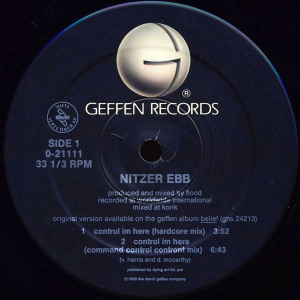 Nitzer Ebb - Control Im Here Edition Number One (Command Control Confront) | Geffen Records (0-21111) - 3