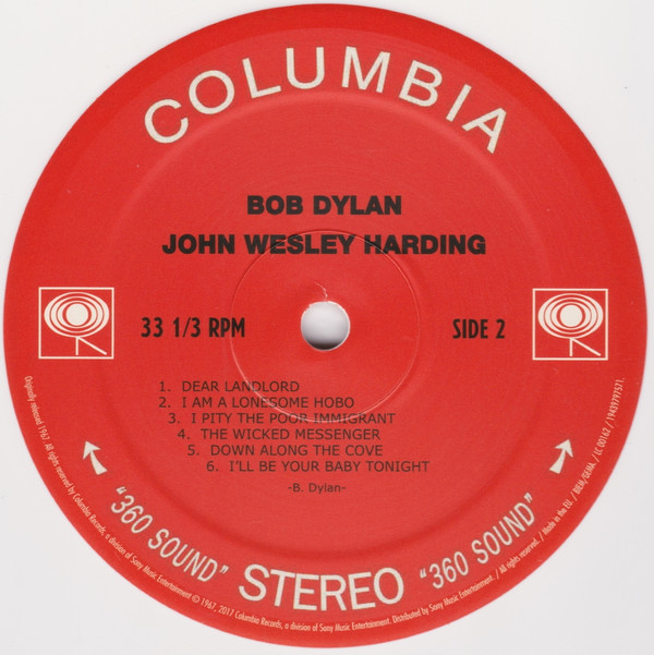 Bob Dylan - John Wesley Harding | Columbia (CS 9604) - 3 Bob Dylan - John Wesley Harding | Columbia (CS 9604) - 3