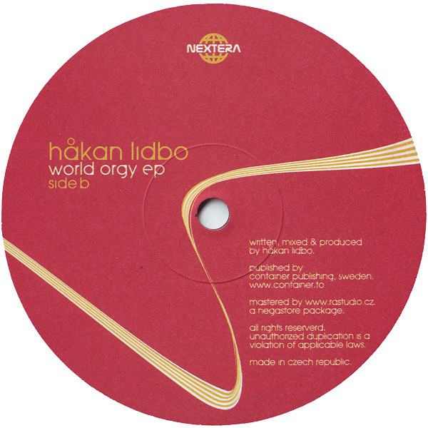 Håkan Lidbo - World Orgy EP | Nextera (ERA 2021-6) - 2