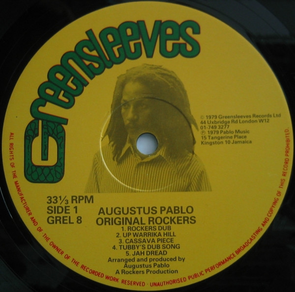 Augustus Pablo - Original Rockers | Greensleeves Records (GREL 8) - 3