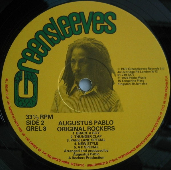 Augustus Pablo - Original Rockers | Greensleeves Records (GREL 8) - 4
